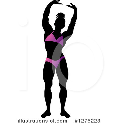 Royalty-Free (RF) Bodybuilder Clipart Illustration by Lal Perera - Stock Sample #1275223