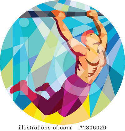 Royalty-Free (RF) Bodybuilder Clipart Illustration by patrimonio - Stock Sample #1306020