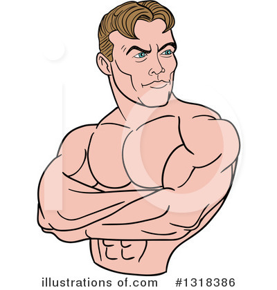 Strongman Clipart #1318386 by LaffToon