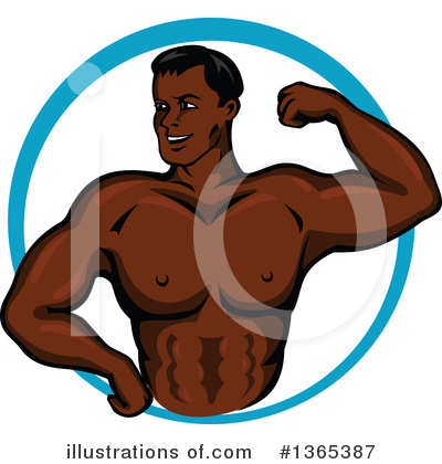 Black Man Clipart #1365387 by Vector Tradition SM