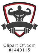 Bodybuilder Clipart #1440115 by Vector Tradition SM