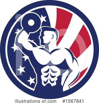 Weightlifter Clipart #1567841 by patrimonio
