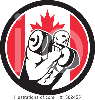 Canadian Flag Clipart #1582455 by patrimonio