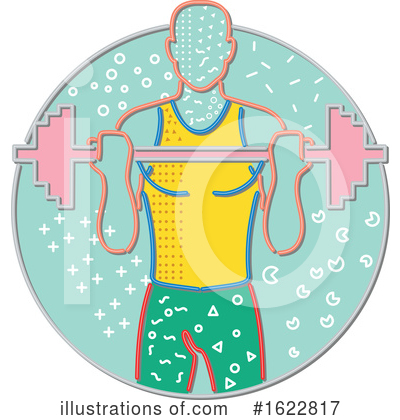 Royalty-Free (RF) Bodybuilder Clipart Illustration by patrimonio - Stock Sample #1622817