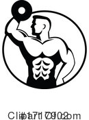 Bodybuilder Clipart #1717902 by patrimonio