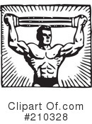 Bodybuilder Clipart #210328 by BestVector