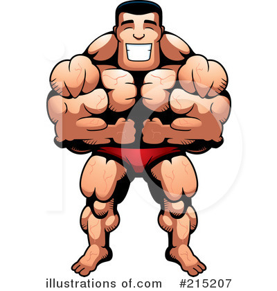 Bodybuilder Clipart #215207 by Cory Thoman