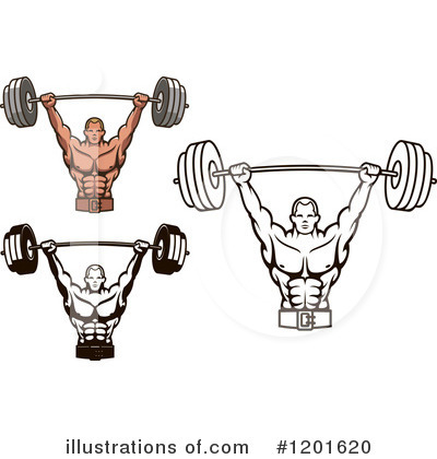 Royalty-Free (RF) Bodybuilding Clipart Illustration by Vector Tradition SM - Stock Sample #1201620