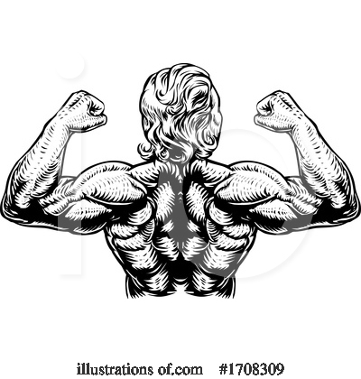 Bodybuilder Clipart #1708309 by AtStockIllustration