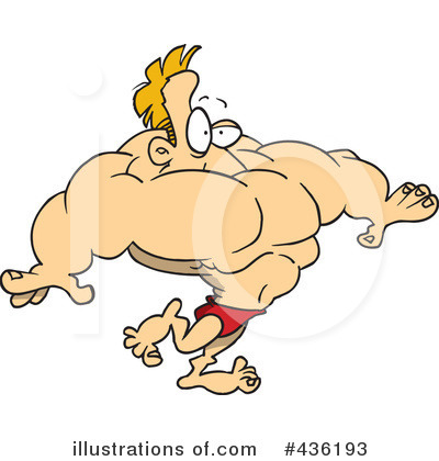 Bodybuilder Clipart #436193 by toonaday