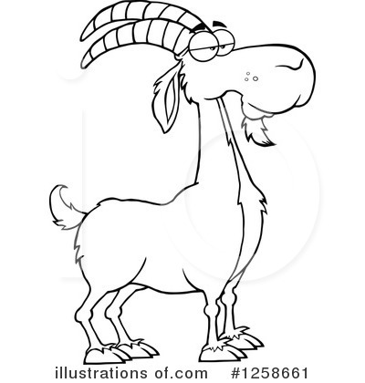 Boer Goat Clipart #1258661 by Hit Toon