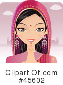 Bollywood Woman Clipart #45602 by Melisende Vector