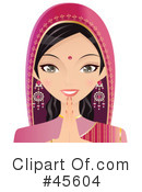 Bollywood Woman Clipart #45604 by Melisende Vector