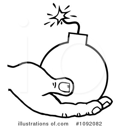 Royalty-Free (RF) Bomb Clipart Illustration by Hit Toon - Stock Sample #1092082