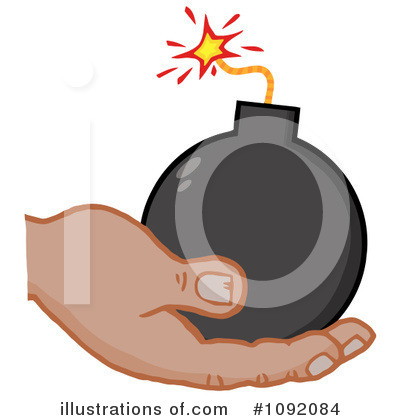 Royalty-Free (RF) Bomb Clipart Illustration by Hit Toon - Stock Sample #1092084