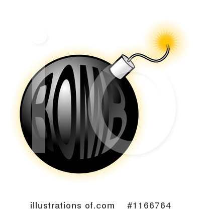 Royalty-Free (RF) Bomb Clipart Illustration by djart - Stock Sample #1166764