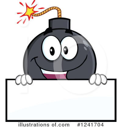 Royalty-Free (RF) Bomb Clipart Illustration by Hit Toon - Stock Sample #1241704