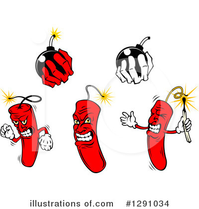 Royalty-Free (RF) Bomb Clipart Illustration by Vector Tradition SM - Stock Sample #1291034