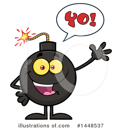 Royalty-Free (RF) Bomb Clipart Illustration by Hit Toon - Stock Sample #1448537