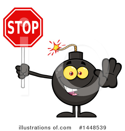 Royalty-Free (RF) Bomb Clipart Illustration by Hit Toon - Stock Sample #1448539