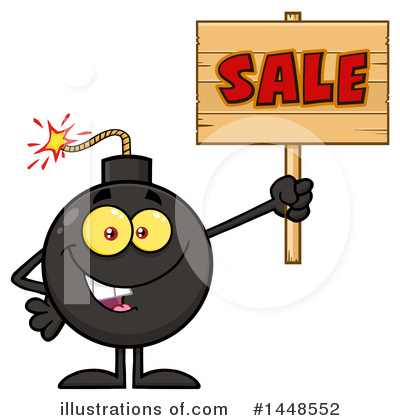 Royalty-Free (RF) Bomb Clipart Illustration by Hit Toon - Stock Sample #1448552