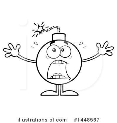 Royalty-Free (RF) Bomb Clipart Illustration by Hit Toon - Stock Sample #1448567