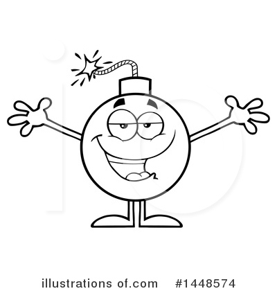 Royalty-Free (RF) Bomb Clipart Illustration by Hit Toon - Stock Sample #1448574