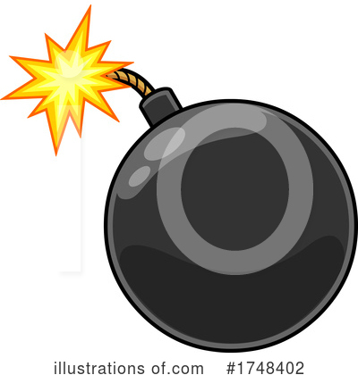 Royalty-Free (RF) Bomb Clipart Illustration by Hit Toon - Stock Sample #1748402