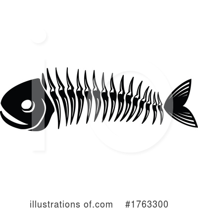 Fishbone Clipart #1763300 by Vector Tradition SM