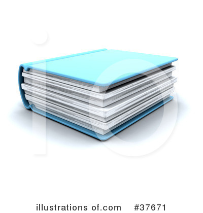 Royalty-Free (RF) Book Clipart Illustration by KJ Pargeter - Stock Sample #37671