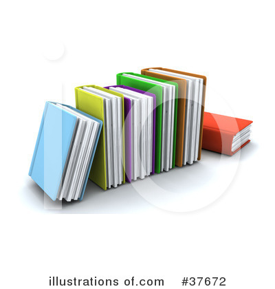 Royalty-Free (RF) Book Clipart Illustration by KJ Pargeter - Stock Sample #37672