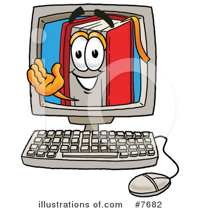 Red Book Clipart #7682 by Mascot Junction