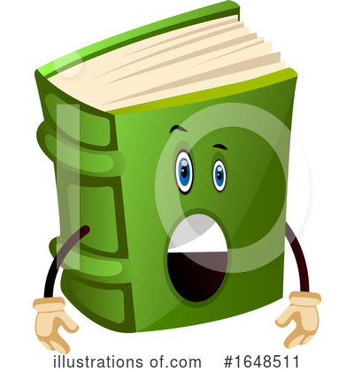 Royalty-Free (RF) Book Mascot Clipart Illustration by Morphart Creations - Stock Sample #1648511