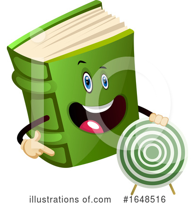 Royalty-Free (RF) Book Mascot Clipart Illustration by Morphart Creations - Stock Sample #1648516