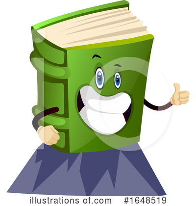 Royalty-Free (RF) Book Mascot Clipart Illustration by Morphart Creations - Stock Sample #1648519
