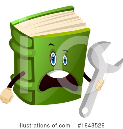 Royalty-Free (RF) Book Mascot Clipart Illustration by Morphart Creations - Stock Sample #1648526