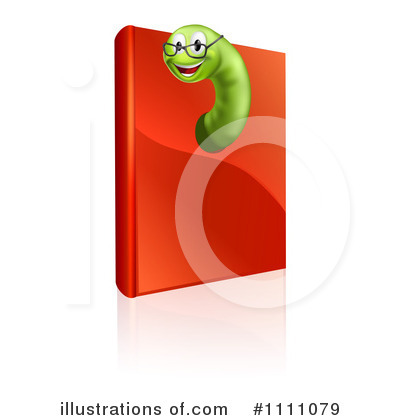 Royalty-Free (RF) Book Worm Clipart Illustration by AtStockIllustration - Stock Sample #1111079