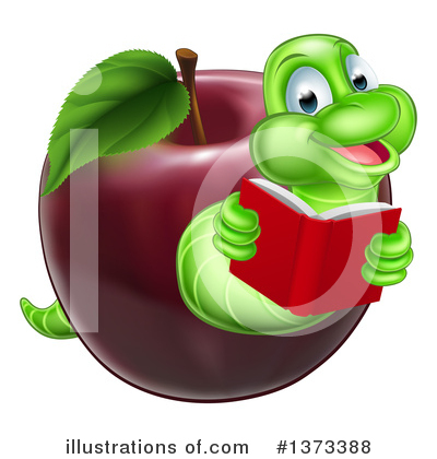 Royalty-Free (RF) Book Worm Clipart Illustration by AtStockIllustration - Stock Sample #1373388