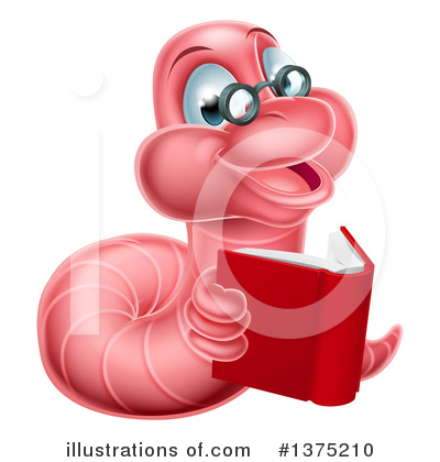 Book Worm Clipart #1375210 by AtStockIllustration