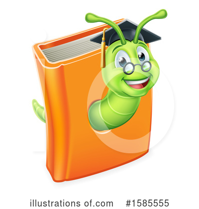 Royalty-Free (RF) Book Worm Clipart Illustration by AtStockIllustration - Stock Sample #1585555