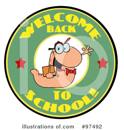 Royalty-Free (RF) Book Worm Clipart Illustration by Hit Toon - Stock Sample #97492