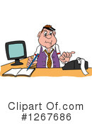 Bookkeeper Clipart #1267686 by LaffToon