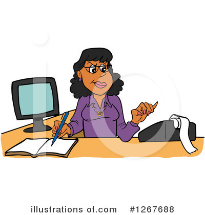 Woman Clipart #1267688 by LaffToon