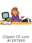 Bookkeeper Clipart #1267690 by LaffToon