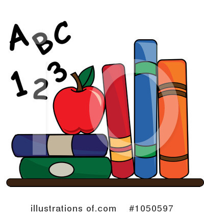 Royalty-Free (RF) Books Clipart Illustration by Pams Clipart - Stock Sample #1050597