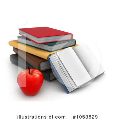 Royalty-Free (RF) Books Clipart Illustration by BNP Design Studio - Stock Sample #1053829