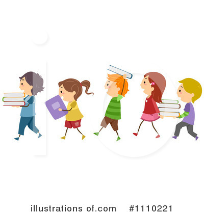 Royalty-Free (RF) Books Clipart Illustration by BNP Design Studio - Stock Sample #1110221