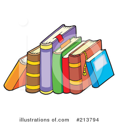 Royalty-Free (RF) Books Clipart Illustration by visekart - Stock Sample #213794