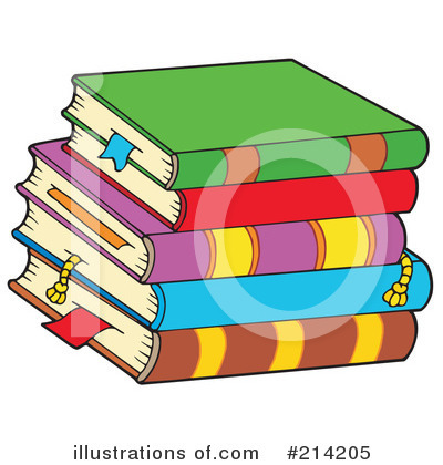 Royalty-Free (RF) Books Clipart Illustration by visekart - Stock Sample #214205