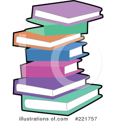Royalty-Free (RF) Books Clipart Illustration by peachidesigns - Stock Sample #221757